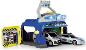 Набор Полицеская Станция и  2 машинки  Porsche и Citroën свет звук Dickie Toys 3715010