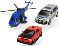 Набор полицейская погоня вертолет и 2 машинки свет звук  Dickie Toys 3715011