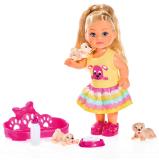 Кукла Еви 12 см с собачками Simba 5733041
