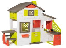 Детский игровой домик Friends House с кухней и звонком Smoby 810202