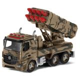 Военная машина-конструктор с ракетной установкой фрикционная свет звук 1:12 28см Funky toys FT61168