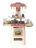 Детская игровая кухня Chef Studio бежевая вода свет звук набор 29 предметов 45*21,5*62см Funky toys FT88354