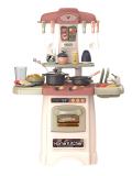 Детская игровая кухня Mini Chef бежевая свет звук набор 29 предметов 45*21,5*62см Funky toys FT88358